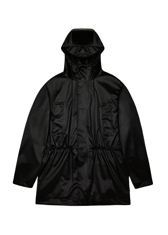 Rains Giacca lunga impermeabile da donna Bold Long nera