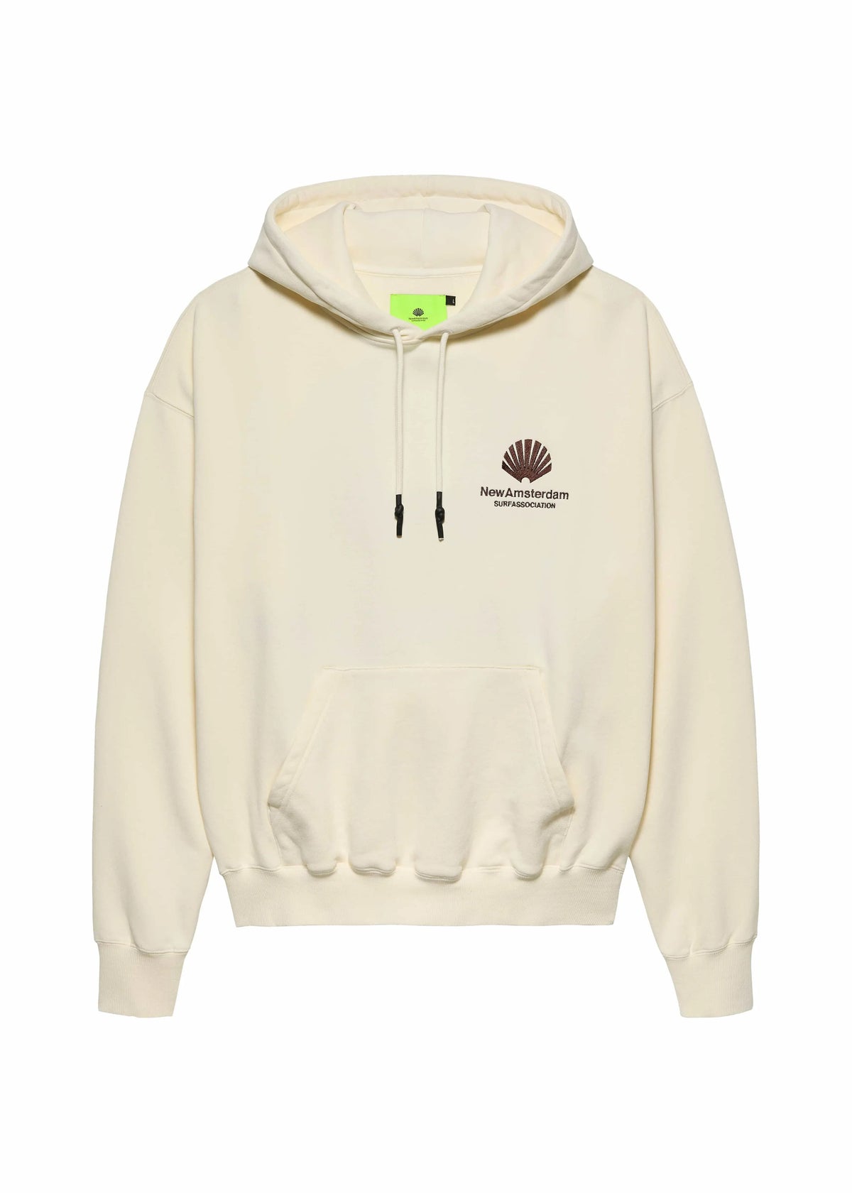 New Amsterdam Felpa Con Cappuccio unisex Logo Beige