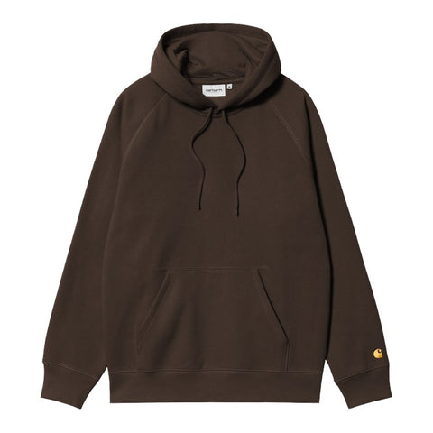 Carhartt Wip Felapa con cappuccio da uomo Chase marrone