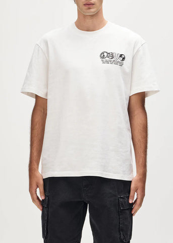 Deus Ex Machina T-Shirt da uomo manica corta Labyrinth bianca