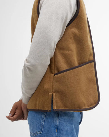 Barbour Unisex – Braune Fleeceweste/-fütterung