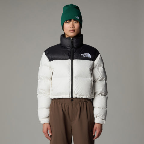 The North Face Nuptse Damen Kurze Daunenjacke Weiß