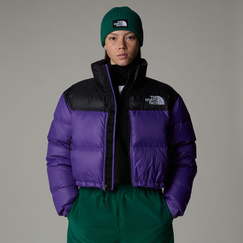 The North Face Women's Nuptse Short Down Jacket Purple