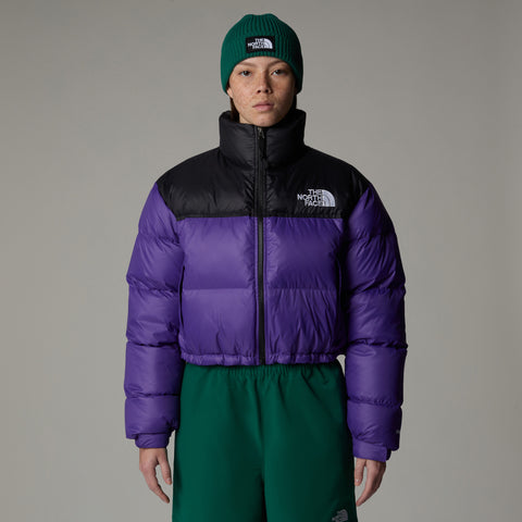 The North Face Women's Nuptse Short Down Jacket Purple