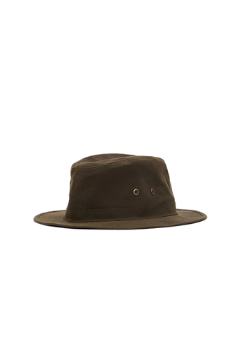 Barbour Cappello cerato da uomo Crayton verde