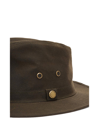 Barbour Cappello cerato da uomo Crayton verde