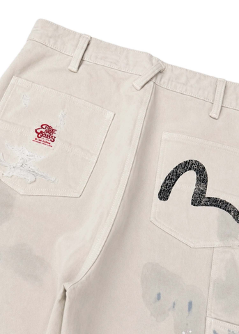 Evisu Jeans da uomo Distressed Double Knee