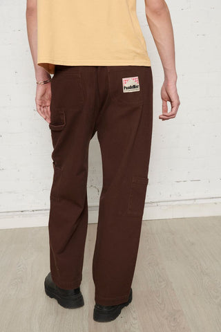 Pas De Mer Pantalone seme baggy unisex Not Long Time marrone