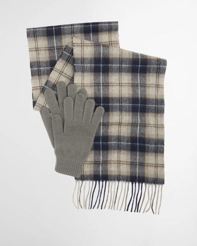 Barbour Set regalo sciarpa e guanti Tartan MGS0018TN38