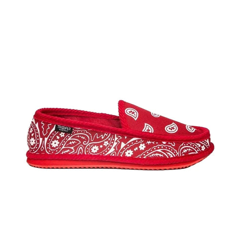 Trooper  Scarpe  unisex slip on Bandana Paisley rossa