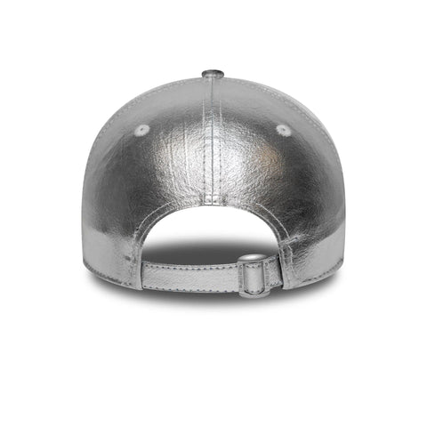 New Era Cappellino da donna New York Yankees MLB Metallic argento