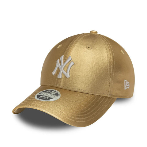 New Era Cappellino da donna New York Yankees MLB Metallic dorato