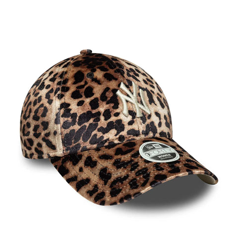 New Era Cappellino in velluto stampato da donna leopardato Leo