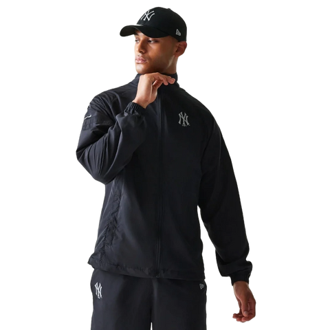 New Era Unisex New York Yankees Schwarze Trainingsjacke