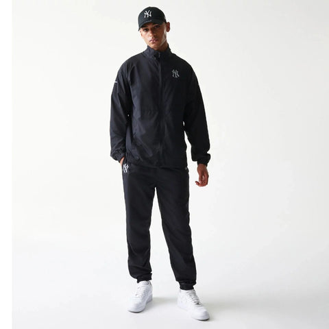 New Era Unisex New York Yankees Schwarze Trainingsjacke