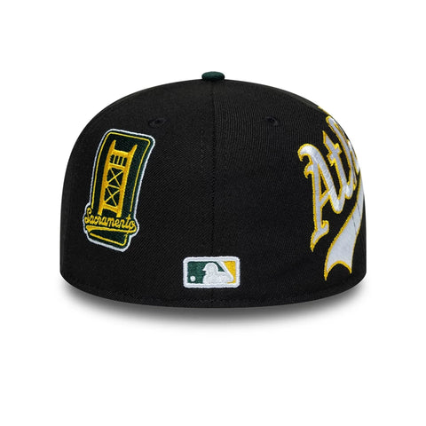 New Era Cappello unisex Athletics MLB Multi Logo Satin Lined