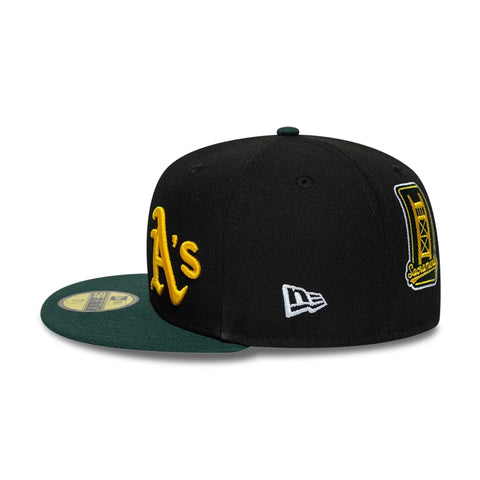 New Era Cappello unisex Athletics MLB Multi Logo Satin Lined