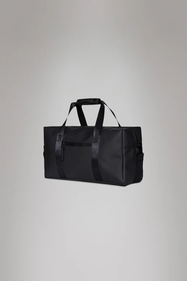 gym bag rains Rains Unisex Waterproof Trail Gym Bag Black – Philosophy Outfitters