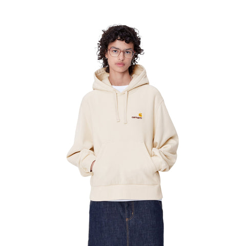 Carhartt Wip Felpa da donna con cappuccio American Script Beige