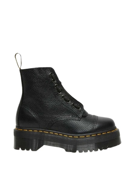 Dr. Martens Stivali da donna platform in nappa lavorata Sinclair neri