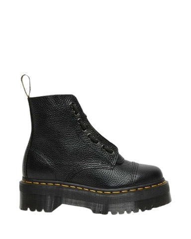 Dr. Martens Stivali da donna platform in nappa lavorata Sinclair neri