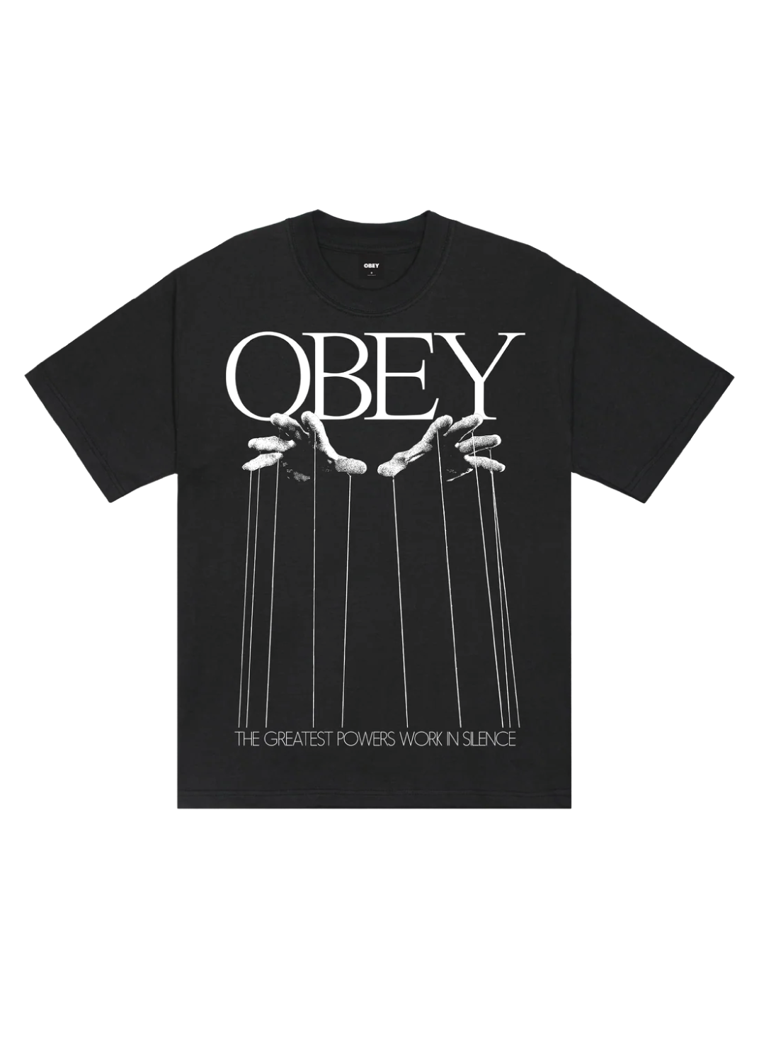 Obey T-Shirt da uomo manica corta Marionette nera