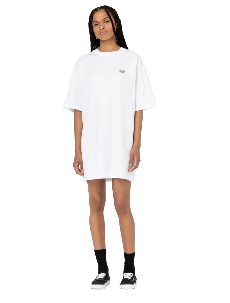 Dickies Damen T-Shirt-Kleid Mapleton Weiß