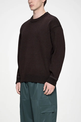 Rains Maglia girocollo da uomo Sowa marrone/nera