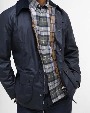 Barbour Giacca cerata da uomo Asbhy blu MWX0339NY92