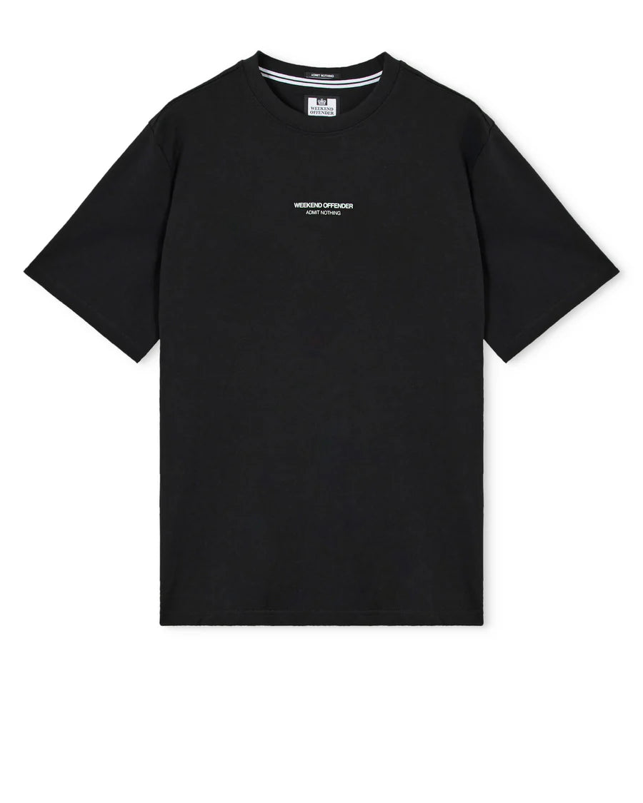 Weekend Offender T-Shirt da uomo manica corta Millergrove nera