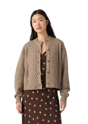 Levi's Cardigan da donna Charlotte beige scuro