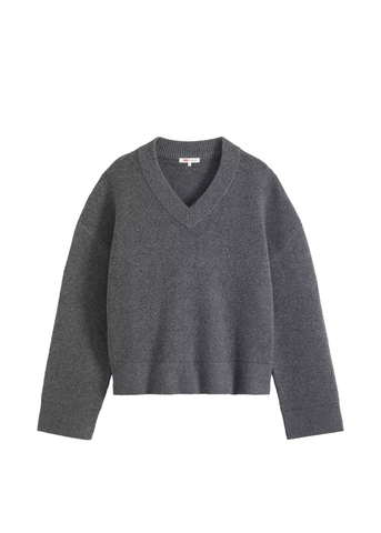 Levi's Maglia da donna scollo a V Super Soft grigia