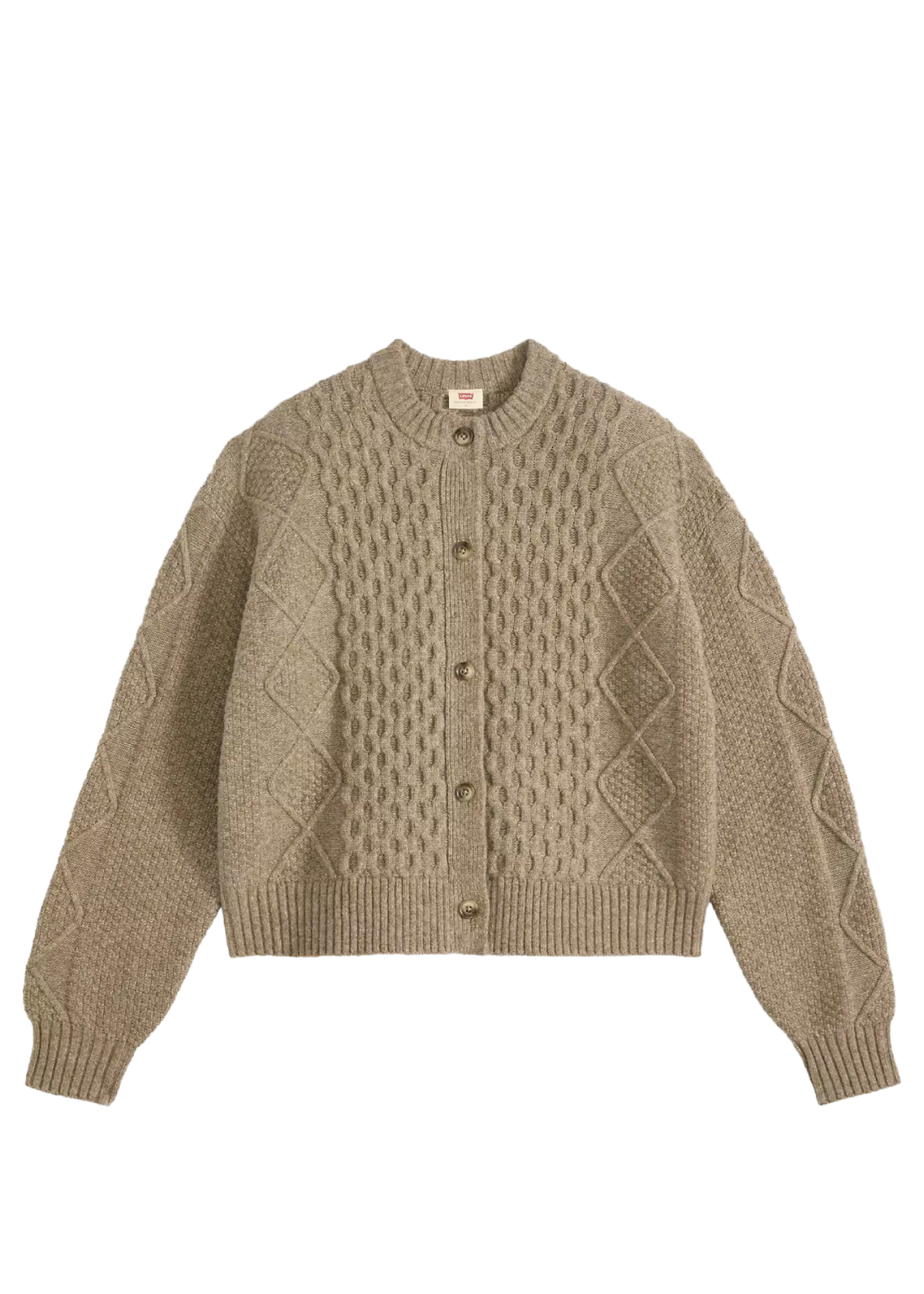 Levi's Cardigan da donna Charlotte beige scuro