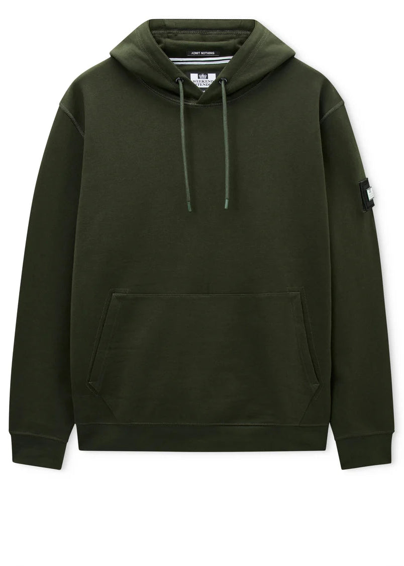 Weekend Offender Felpa da uomo con cappuccio Oulton verde