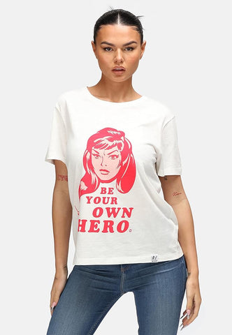 Recovered R-Shirt Women's Short Sleeve Widow White