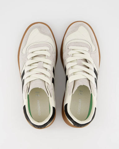 Coolway Sneaker in pelle unisex Goal Black & White