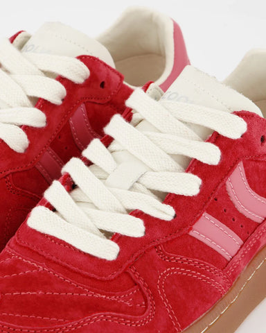 Coolway Sneaker donna in pelle scamosciata Goal rosse