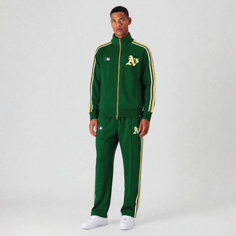 '47 Brand Felpa con zip da uomo Oakland Athletics verde
