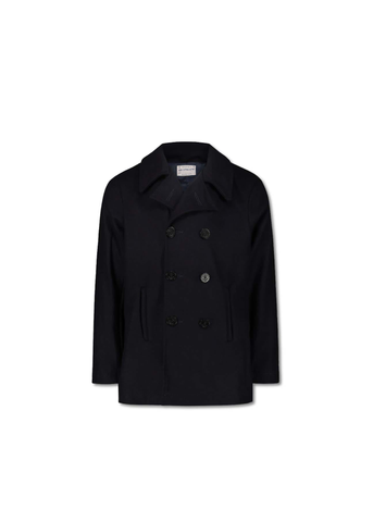 Chesapeake's Cappotto uomo doppiopetto in Lana Wool Peacoat blu