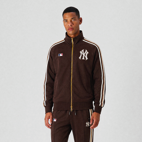 '47 Brand Felpa con zip da uomo New York Yankees Track jacket marrone