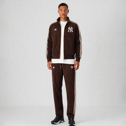 '47 Brand Felpa con zip da uomo New York Yankees Track jacket marrone