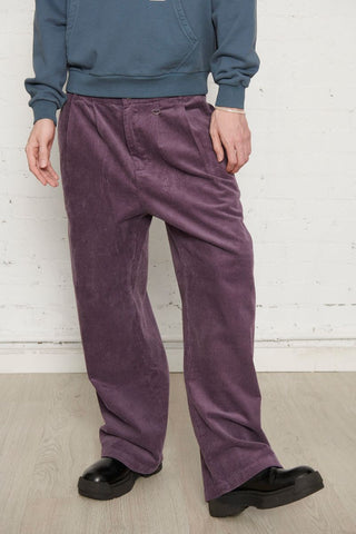 Pas De Mer Pantalone in velluto da uomo Goods New viola