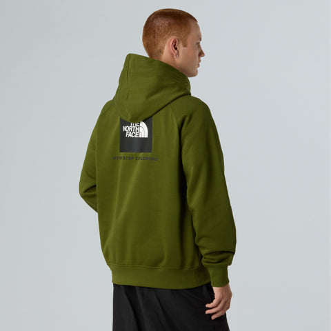 The North Face Felpa da uomo con cappuccio Raglan Box verde