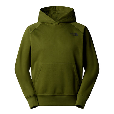 The North Face Felpa da uomo con cappuccio Raglan Box verde
