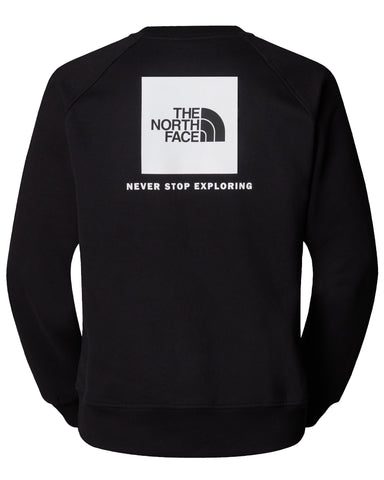 The North Face Men's Raglan Redbox Crewneck Sweatshirt Black