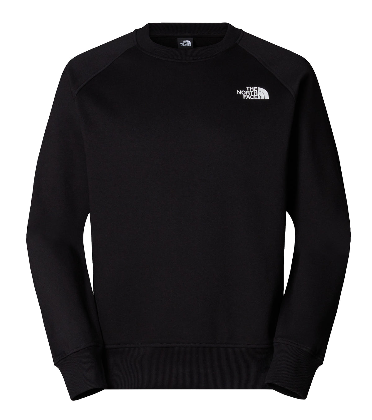 The North Face Men's Raglan Redbox Crewneck Sweatshirt Black