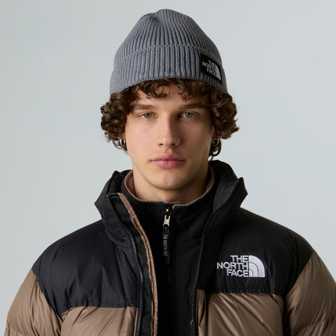 The North Face Cappellino unisex con risvolto Logo Box grigio