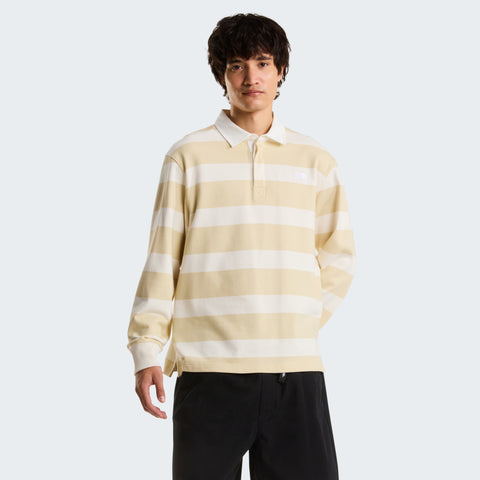 The North Face Men's Long Sleeve Striped Rugby Polo