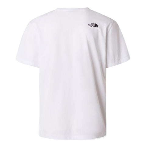 The North Face T-Shirt da uom manica corta Mountain Logo bianca