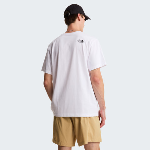 The North Face T-Shirt da uom manica corta Mountain Logo bianca